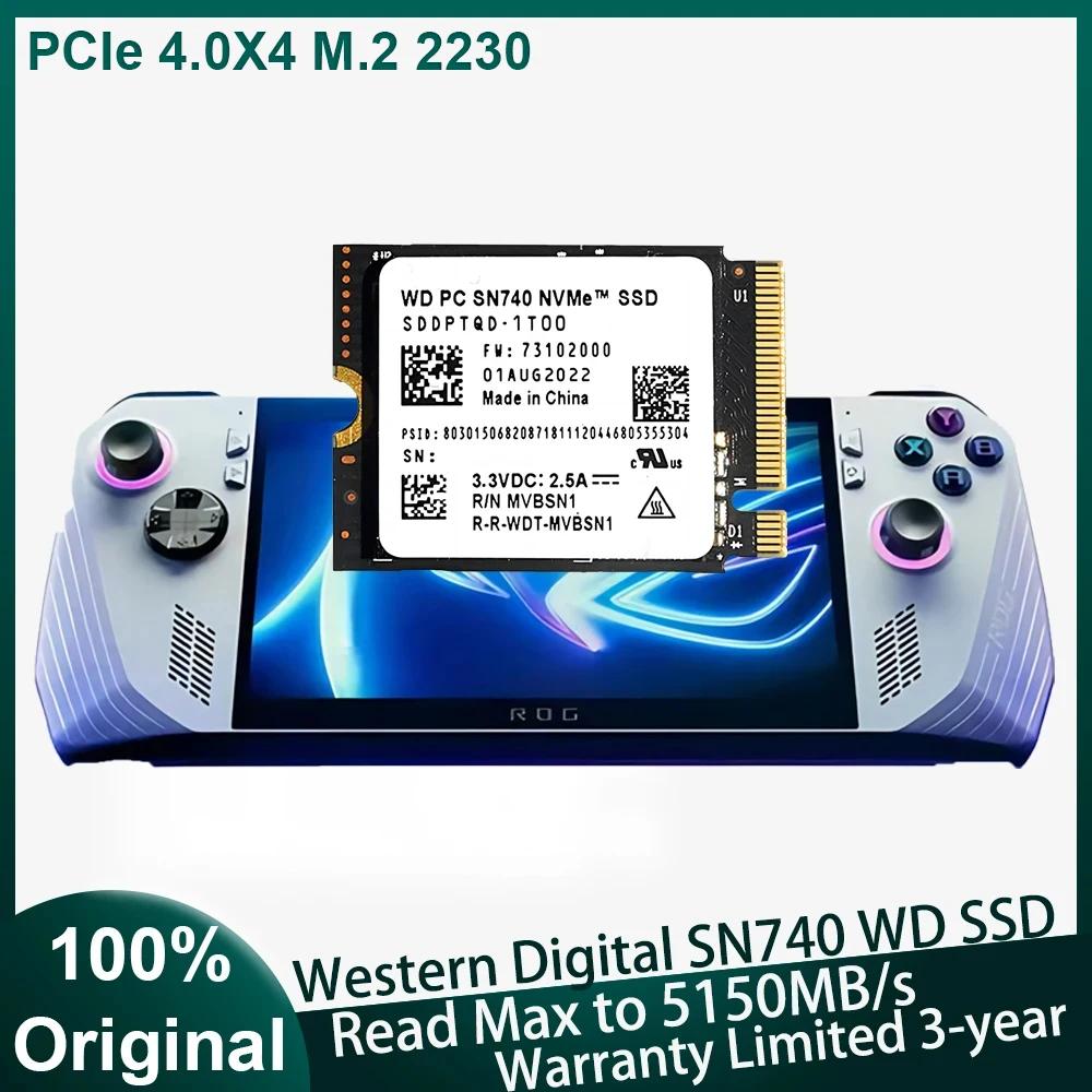   WD SSD SN740, 2TB NVMe PCIe 4.0X4 M.2 2230 б 5150 MB/s, PC ũμƮ ǽ  X ǽ Ʈ 3 